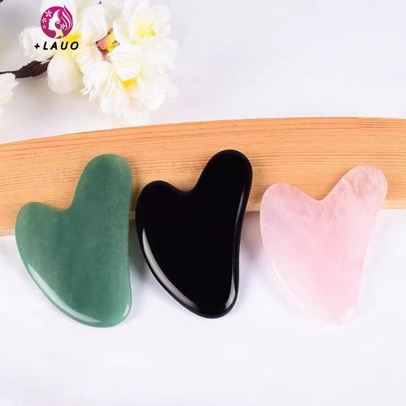 Springevenstar 1 Đá Mới Gua Sha Massage Ban Cho Mặt Hoa Hồng Thạch Anh Guasha Tấm Ngọc Mặt Máy Mát Xa Cạp Dụng Cụ Cho Mặt Ne Ba Body Springevenstar