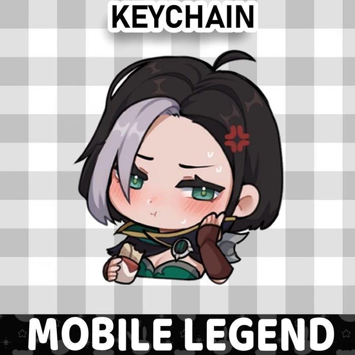 Ganci / Gantungan Kunci Akrilik  MOBILE LEGEND CHIBI - AAMON