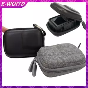 E-WOITD 1 Bộ Phụ Kiện Bảo Vệ Hộp Đựng Cho DJI Action 4 / 5pro Insta360 Ace / AcePro / 2 Túi Bảo Quản Nhỏ PU Cứng Du Lịch Bảo Vệ E-WOITD