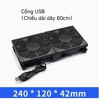 【COD】Quạt tản nhiệt USB 5V công suất thấp, an toàn khi sử dụng lâu dài, ngăn ngừa quá nhiệt cho router và PC nhỏ.