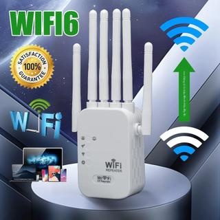 1200Mbps Wireless Wifi Repeater 6 เสาอากาศสัญญาณช่วง Enhancer 2.4G+5G Dual Band Network Amplifier