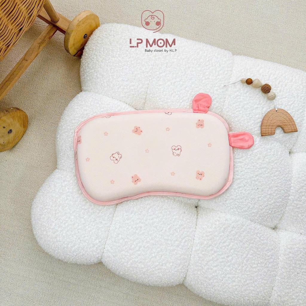 [G5 kích thước 36*21*3] Gối cao su non vỏ gối thông hơi mềm mát cho bé