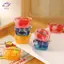 HFTOY 3 Nhà Búp Bê Mini Siêu Thị Nhựa Kín Tổ Hợp Trái Cây Mô Hình Mô Phỏng Trang Trí Thực Phẩm ~