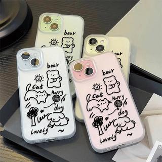Mặt trận graffiti đáng yêu dành cho 16 trường hợp iPhone 17Air 14 13 11Pro