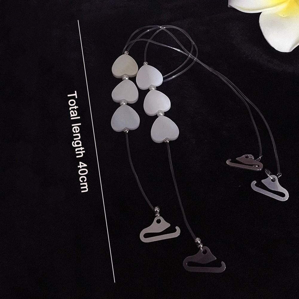 Dây đeo áo ngực trong suốt HOBBYIN, Dây đeo đồ lót chống trượt vô hình, Ngôi sao vai gợi cảm / Tình yêu / Vỏ có thể điều chỉnh Dây đeo vai Váy dạ hội