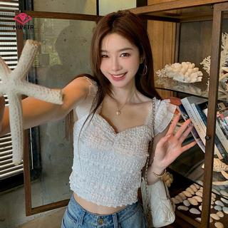 Áo Ngắn Nữ Ren Co Dãn, Phù Hợp Ngày Thường Và Lễ Hội