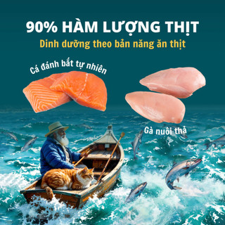 Thức Ăn Hạt Holistic Cho Mèo Bite Of Wild Farm 90% Đạm Động Vật 1.5kg Vị Cá Hồi & Cá Ngừ Giàu Omega-3 Hỗ Trợ Tiêu Hóa