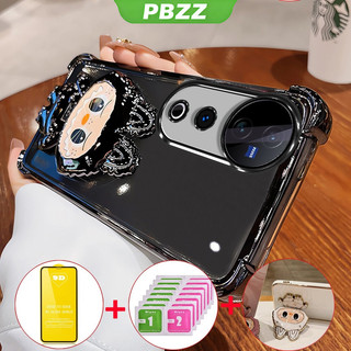 Ốp Lưng Cho VIVO V50 LITE V40 PRO 5G 2024 VIVO V40 V50 5G Vỏ Điện Thoại Vỏ Mềm Silicon Chống Sốc Thiết Kế Mới Thẩm Mỹ Trong Suốt Hoạt Hình Có Giá Đỡ Và Màng Mềm SJMlbbzj01