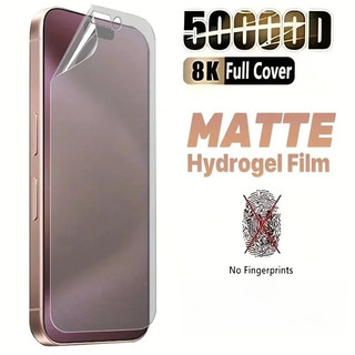 2in1 Điện Thoại Hydrogel Bảo Vệ Cho Apple iPhone 17 16 16e 15 14 Air Pro Max Plus Mặt Trước + Mặt Sau Hydrogel Bảo Vệ Màn Hình Cho iPhone 13 12 Mini Pro Max Matte Frosted Soft Film