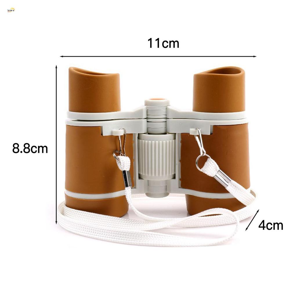 Ống nhòm nhỏ gọn chống shock dành cho trẻ em, phù hợp cho cắm trại và hoạt động ngoài trời