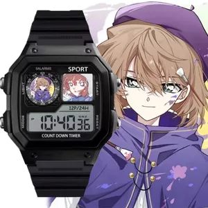 Thám Tử Lừng Danh Conan Anime Anita Hai Học Sinh Đồng Hồ Điện Tử Dạ Quang Chất Lượng Cao Quà Tặng Sinh Nhật
