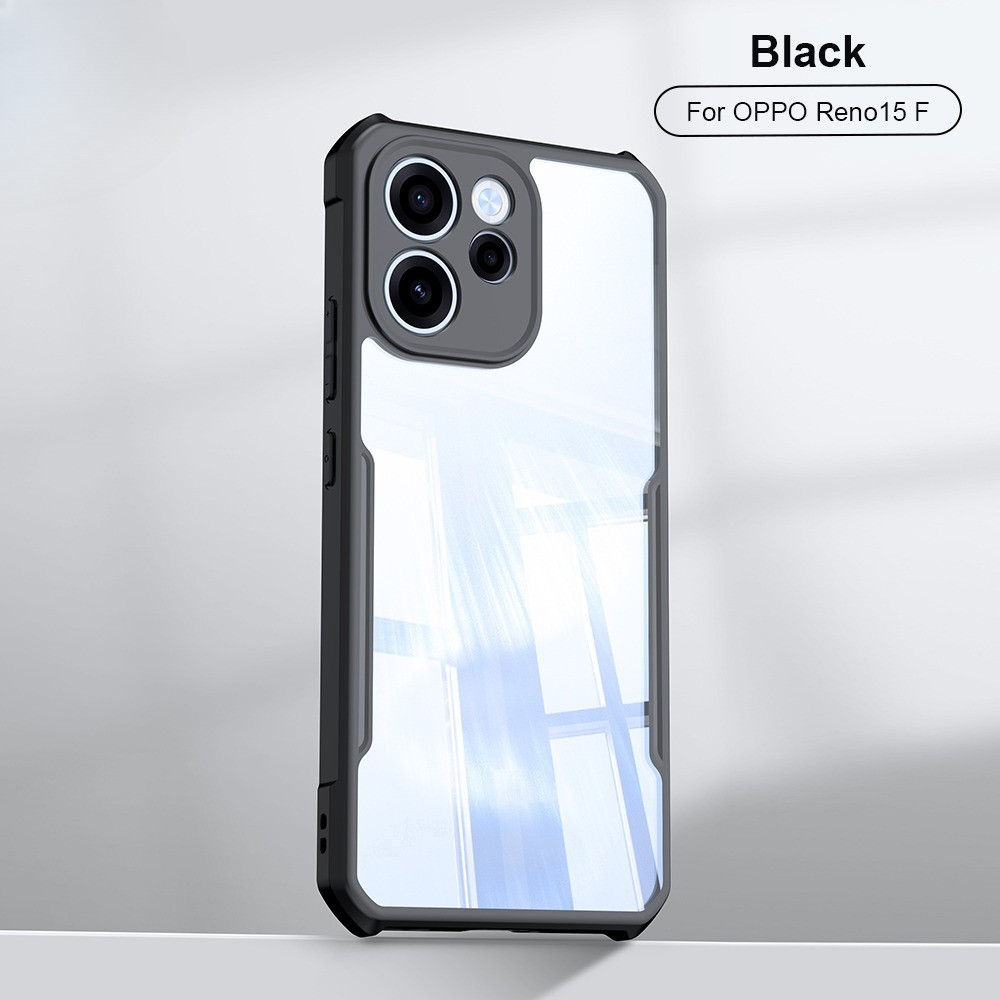 Ốp lưng chống sốc Acylic Armor trong suốt cho OPPO A6X A6 Pro A5X A5 Pro Reno 14 15 Pro Reno 14F 15F 15C Ốp lưng TPU khung mềm bảo vệ