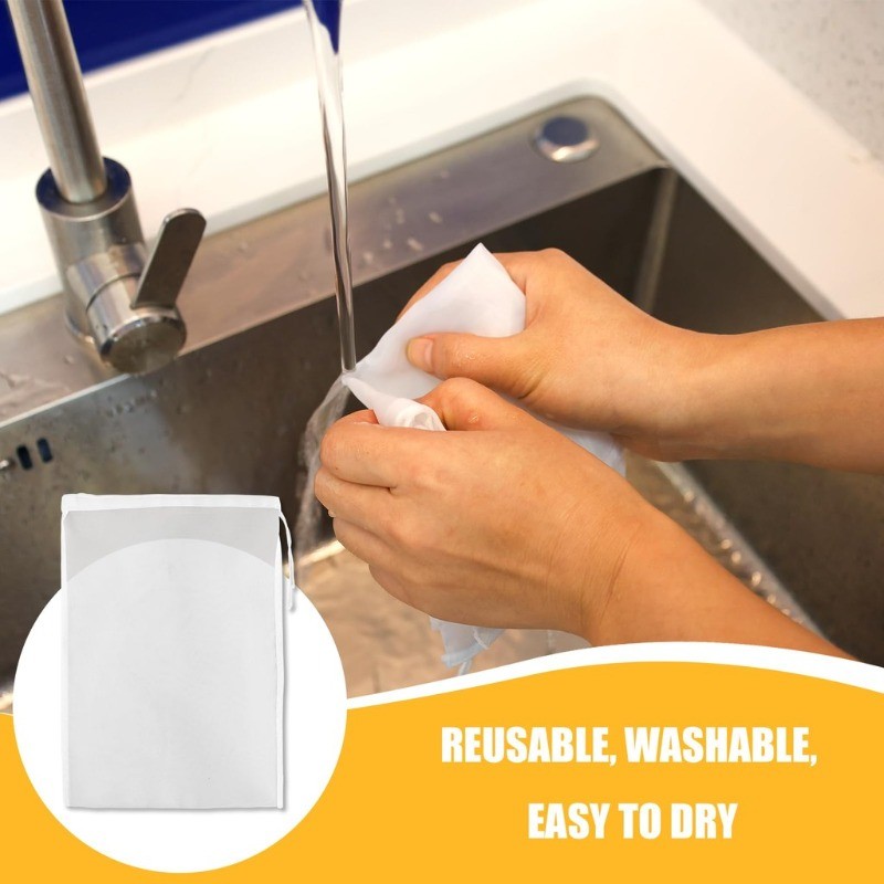 100 Lưới Nhà Bếp Túi Lọc Nylon / Trà Có Thể Tái Sử Dụng Cà Phê Sữa Chua Lọc Lưới / Túi Lọc Nylon