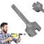 JUNYUE88US Cross Ground Rod Driver, Đầu búa lái xe cọc có độ cứng cao hạng nặng, Thép chống mài mòn Khả năng tương thích rộng Máy khoan Bit Driver Búa điện