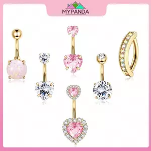 MYPANDA Nhẫn Nút Bụng Zircon Gợi Cảm, Bộ 6/8 Chiếc, Quà Tặng Cho Bé Gái