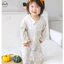 Bộ áo liền quần mỏng Cotton nguyên chất mùa hè sơ sinh / Bộ đồ ngủ dài tay loại A cho bé gái / Bộ đồ phong cách công chúa thoáng khí thoải mái