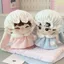 Bộ váy mũ búp bê EDIWANY, Phụ kiện búp bê Quần áo búp bê 10cm, Trang phục thay thế màu xanh hồng sáng tạo Bộ váy búp bê ngôi sao nơ