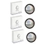 EDB * 2 4 6 Chiếc Tấm Chắn Camera Tròn Cho Xe Thiết Kế Để Phù Hợp Với Ống Kính Cho Ngoại Hình Tinh Tế Vỏ Ống Kính Máy Ảnh