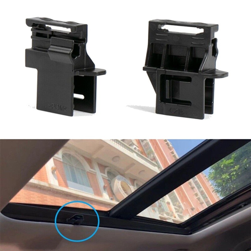 Kẹp cố định tấm che nắng cửa sổ trời toàn cảnh Honda CRV 2017-2021 Nhựa đen،Cố định tấm che nắng toàn cảnh،2pcs