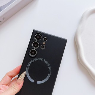 Ốp Silicon Từ Tính Silicon Lỏng Cho Samsung Galaxy S26 S25 S24 S23 S22 S21 Ultra Plus S25 S24 S23 S21 FE Nhung Lót Full Gói Bảo Vệ Camera Chống Rơi