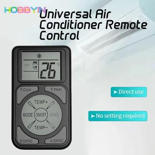 HOBBYIN Remote điều hòa A/C mini đa năng, bảng điều khiển từ xa có nút huỳnh quang