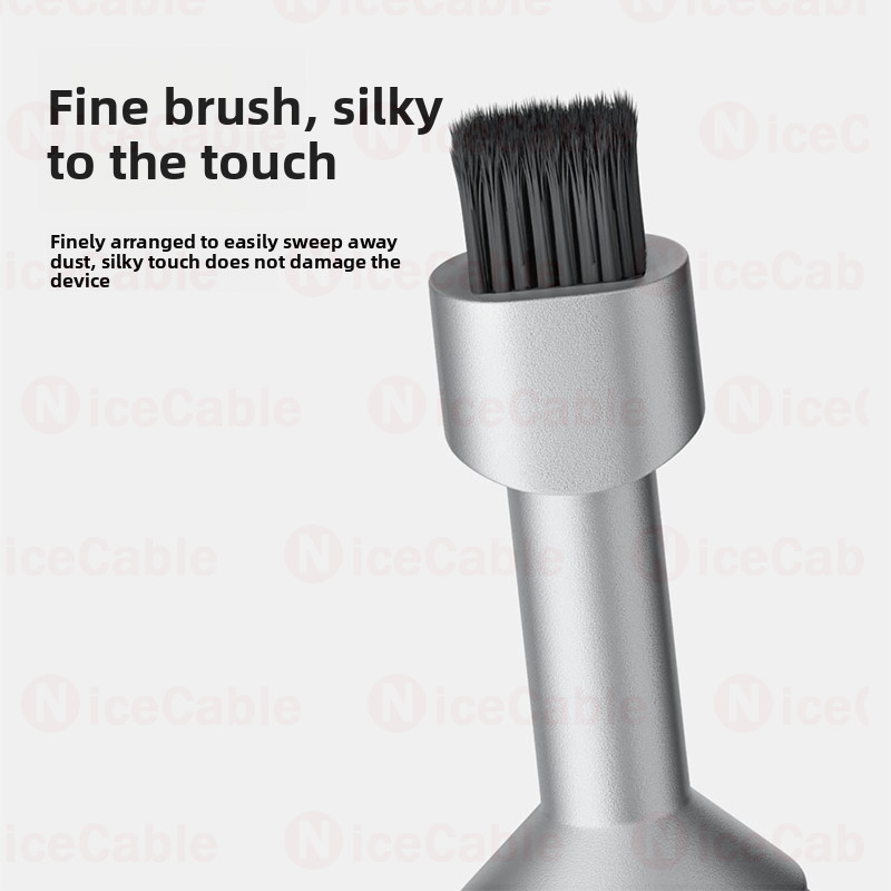 Bàn chải sạch + Thẻ SIM Pin Móc khóa 2 TRONG 1 Bộ dụng cụ làm sạch thiết kế hai đầu cho điện thoại di động / tai nghe / thiết bị đặt lại