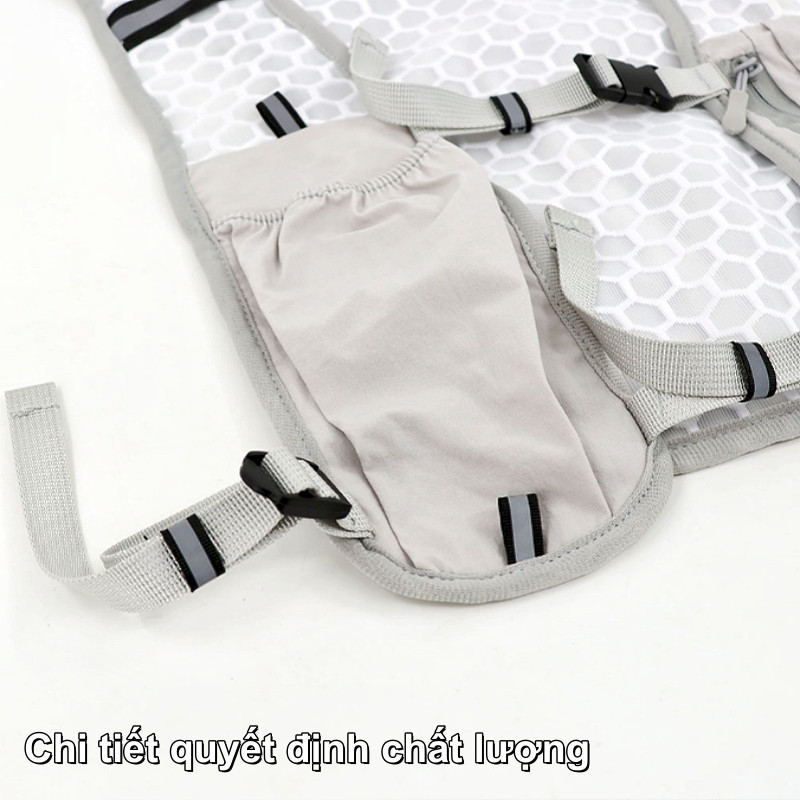 Áo Vest Chạy Bộ Đa - Phản Quang, Có Hộc Bình Nước & Giá Đỡ Điện Thoại, Dùng Cho Đạp Xe, Ngoài Trời