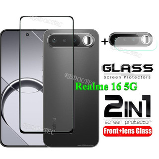 Realme 16 5G Bảo Vệ Màn Hình 2 Trong 1 + Bảo Vệ Ống Kính Full Keo Dán Realme16 Kính Cường Lực Bảo Vệ Phim Với Camera Bảo Vệ Flim