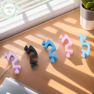 PUSKY Trẻ Em Kính Silicon Chân Kính Kính Cánh Tay Chống Trơn Trượt Chụp Kính Mắt Cánh Tay Thay Thế Nhiều Màu Kính Silicon Chân VN