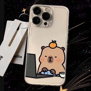 Ốp Điện Thoại Capybara Động Vật Hoạt Hình Dễ Thương Cho Xiaomi Redmi Note 15 14 13 Pro Plus Note15 Note14 4G 5G Trong Suốt Chống Sốc Sang Trọng Xu Hướng Thương Hiệu Sáng Tạo Chống Va Đập