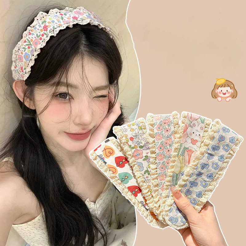 Vải Kem Tóc Thời Trang Nữ Dễ Thương Tiện Lợi Đa Năng Băng Đô Phụ Kiện Tóc