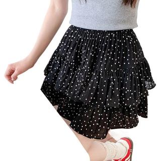 Váy cỡ lớn dành cho nữ, kiểu dáng mới dành cho phụ nữ hơi mũm mĩm, thời trang và tôn dáng, váy ngắn chấm bi