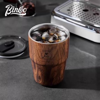⭐Bincoo Gỗ Hạt Cà Phê Mỹ Giá Trị Cao Nam Nữ Đi Kèm Giữ Nhiệt Cốc Retro Di Động Thép Không Gỉ Cốc Nước⭐