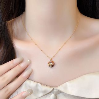Vòng cổ nữ cao cấp zircon sáng sang trọng - Phụ kiện thời trang năm 2025
