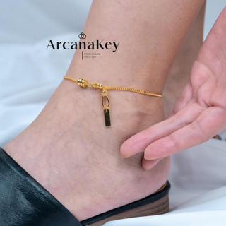 Dây chuyền vuông phong cách Hàn Quốc, trang sức mùa hè đơn giản và sang trọng [ArcanaKey]