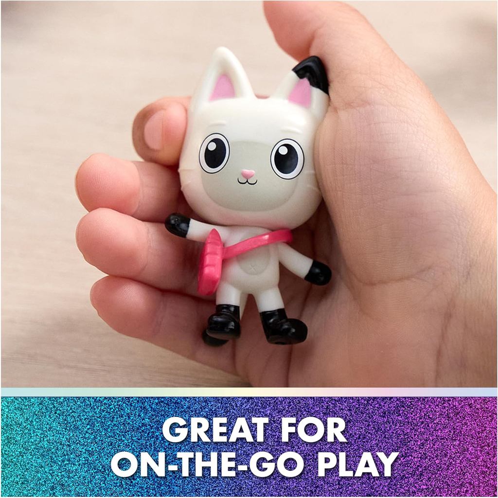 Nhà búp bê Gabby: The Movie – Gói phi hành đoàn giả mèo – Bộ đồ chơi 11 mảnh với Gabby Girl, Bàn chân Pandy, Kitty Fairy, Mercat, Cakey & Chumsley – Nhân vật & Phụ kiện