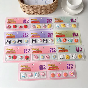 4 Cái / lốc Dễ Thương Sanrio Hello Kitty Cinnamoroll Melody PomPomPuri Stick Grip Cap Cần Điều Khiển Cho Nintendo Switch 2 (2025) Bộ Điều Khiển