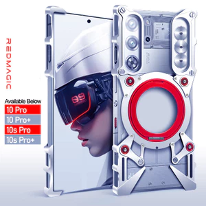 Nhôm Không Khung Dành Cho Nubia Redmagic 11 10 Pro Red Magic 8 8s 9 9s Pro Giá Đỡ Xoay Vỏ Kim Loại Không Vành Vỏ Chống Sốc