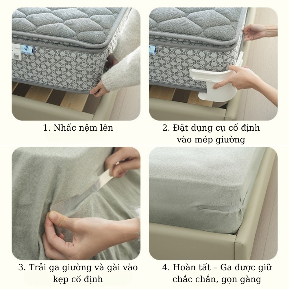 Kẹp ga chống trượt vô hình Đồ/Kẹp Cố Định Ga Giường, Nẹp/Miếng Cố Định, Cố Định Ga