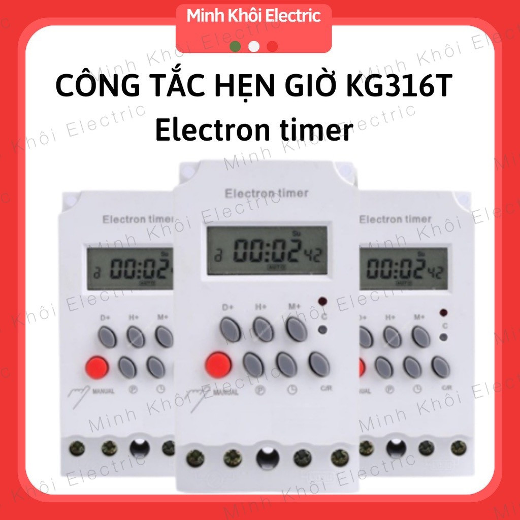 công tắc hẹn giờ thông minh KG316T Electrontimer,thiết bị hẹn giờ bật tắt tự động,timer điện tử