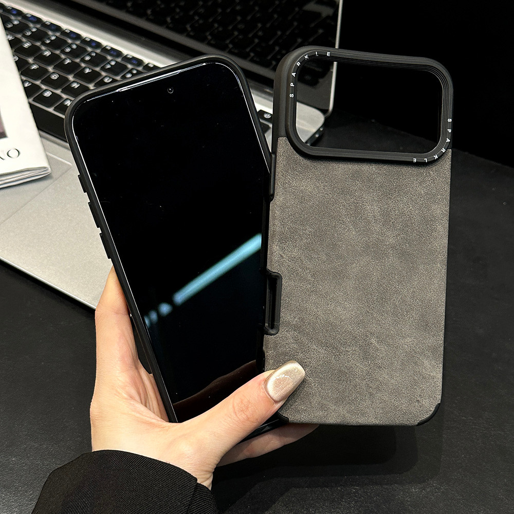 Ốp Điện Thoại Da Nhung Hươu Cho iPhone 17 Pro Max 16 15 14 13 Vỏ Bảo Vệ Chống Sốc