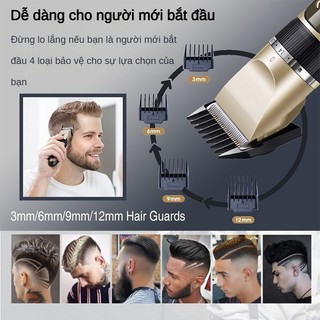 Máy cắt tóc di động, Máy cạo râu điện không dây USB có thể sạc lại cho nam và nữ / Bộ máy cạo râu cắt tóc