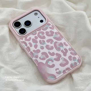 Ốp Điện Thoại Thích Hợp Cho iPhone 11 12 13 14 15 16 17 Pro max Plus Air Phiên Bản Hàn Quốc Nơ Da Báo In Chống Sốc Vỏ Bảo Vệ Chống Sốc Bao Gồm Tất Cả DZTS