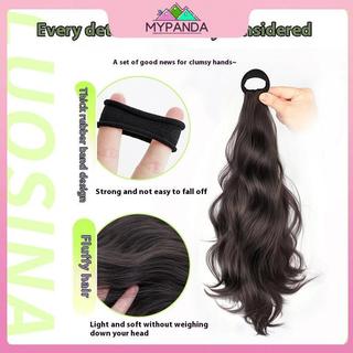 MYPANDA Làn sóng tự nhiên tóc giả đuôi bện nữ - Tóc dài thoáng mát có dây cố định thấp cổ