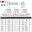 Đầu cốc bằng thép không gỉ 316 Đầu hình trụ Ổ cắm lục giác Vít mở rộng Đầu cốc Vít ren đầy đủ Bu lông M2M2.5M3M4M5M6
