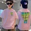 Trẻ Em Cổ Thuyền Hình Hoạt Hình Bé Trai Unisex Áo Ngắn Tay Cao Cấp Cotton Cỡ 90-150 Năm 2025