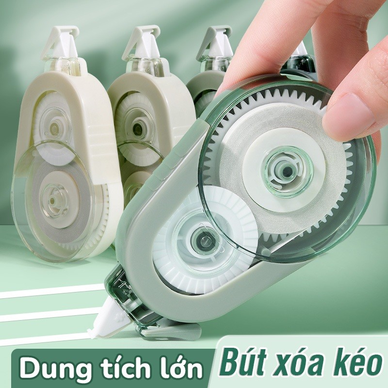 Bút xoá kéo màu pastel đáng yêu, set 5 bút dài 100m, chất lượng cao cho học sinh học tập hằng ngày
