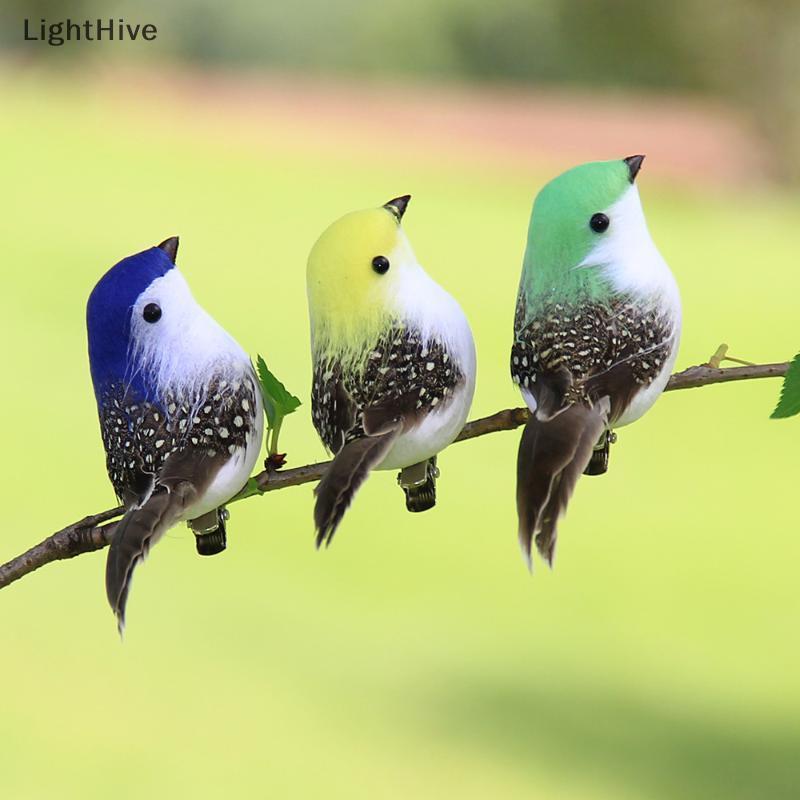 [LightHive] 3 / 6 Cái 3D Thủ Công Giả Chim Lông Xốp Nhân Tạo Chim Trang Trí Tiệc Sinh Nhật Trang Trí Nhà Vườn Trang Trí Đám Cưới (TH)