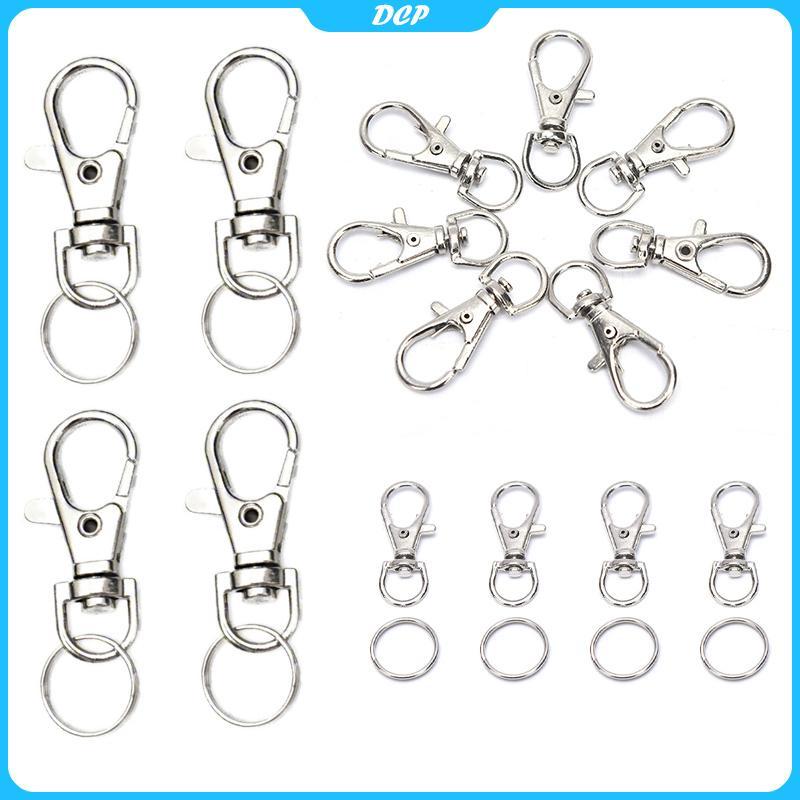 [Dcp] 50 cái móc kẹp tôm hùm xoay bằng kim loại móc chìa khóa có móc chìa khóa tự làm đồ trang sức thủ công [VN]