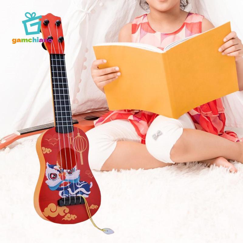 Gamchiano Trẻ Em Ukulele Guitar Đồ Chơi Cổ Điển Giả Vờ Sớm Học Ukulele Đồ Chơi Cho Người Mới Bắt Đầu Bé Trai Bé Gái Đồ Chơi Giáo Dục Quà Tặng Âm Nhạc